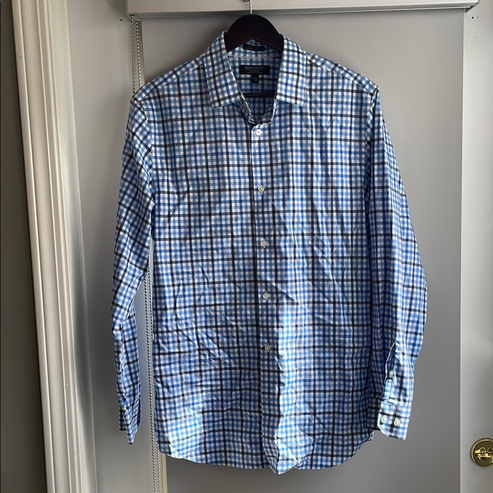 Men's Blue Checkered Shirt